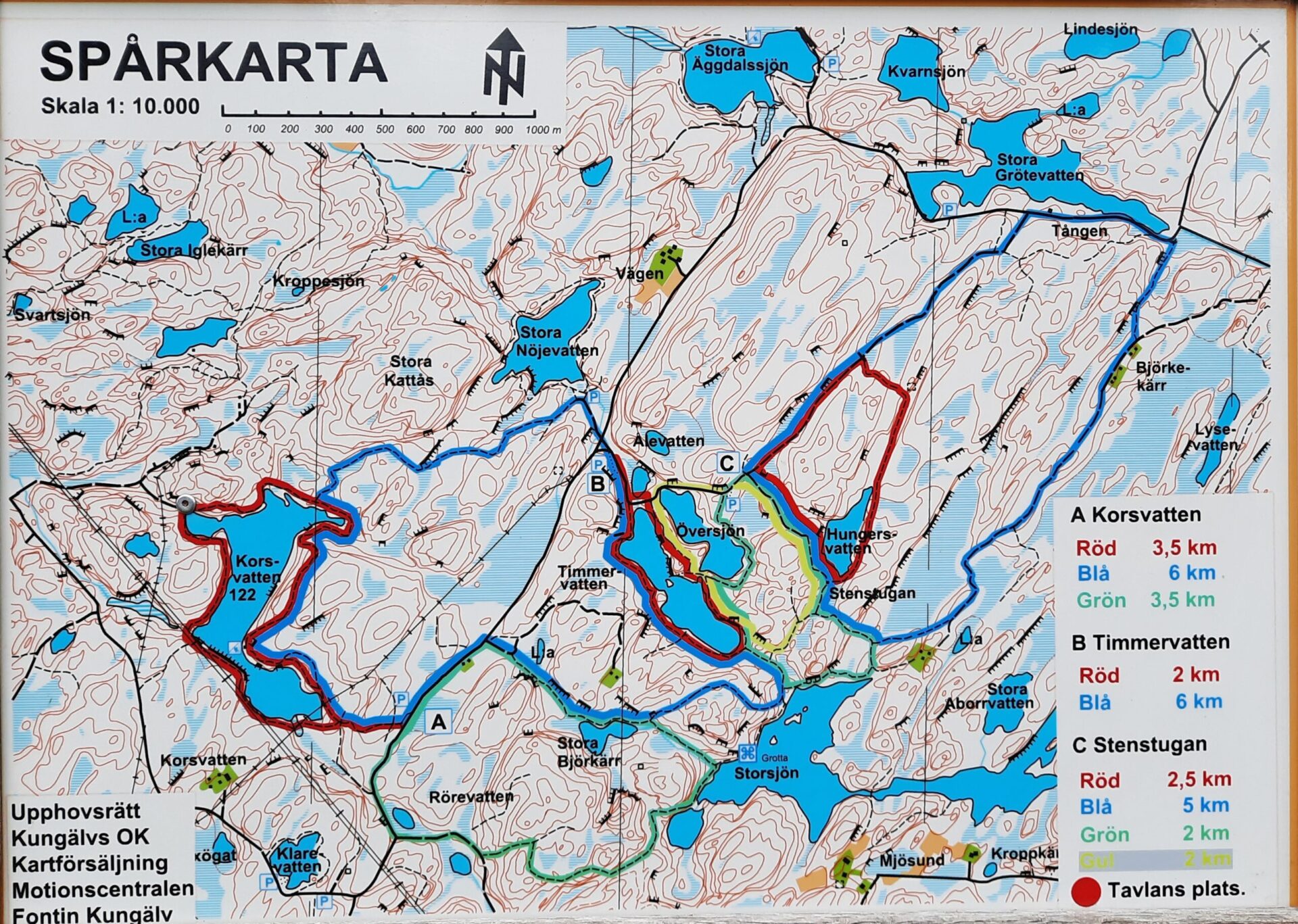 Carte de l'étape 8 du Kuststigen